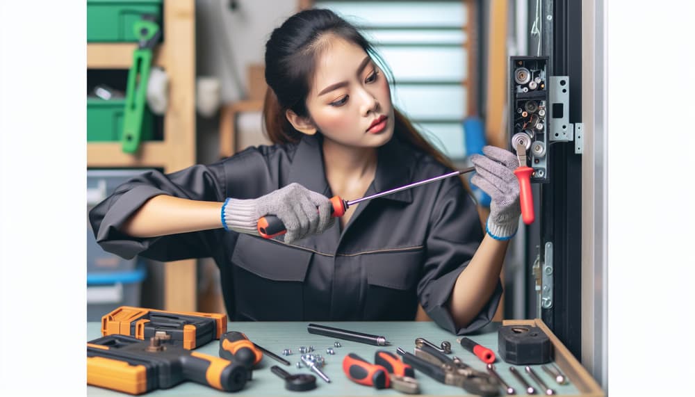 Our professional garage door repair process